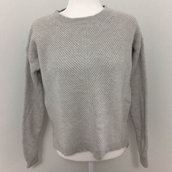 Wilfred Free Ribbed Light Gray Sweater - Picture 1 of 5